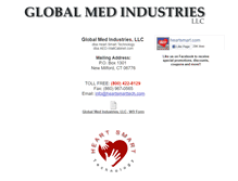 Tablet Screenshot of globalmedindustriesllc.com